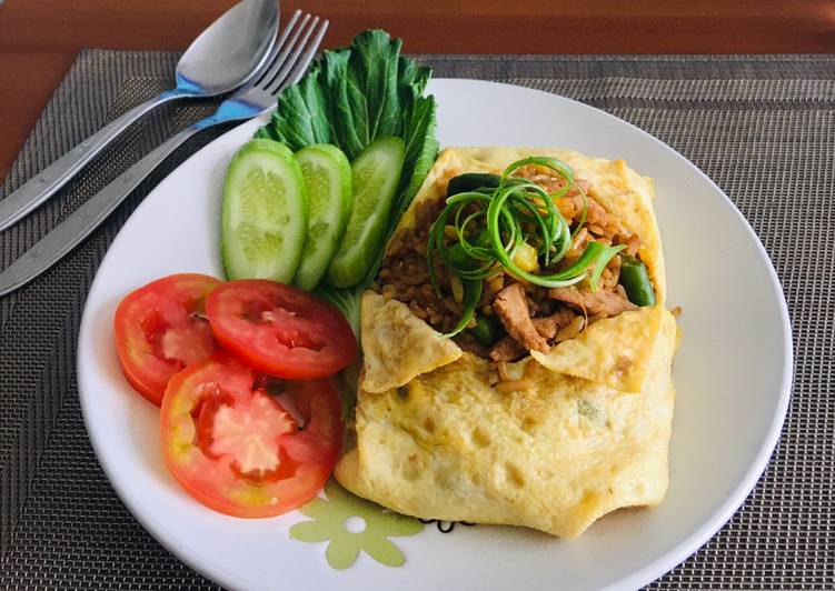 Cara Bikin Nasi goreng selimut Anti Gagal