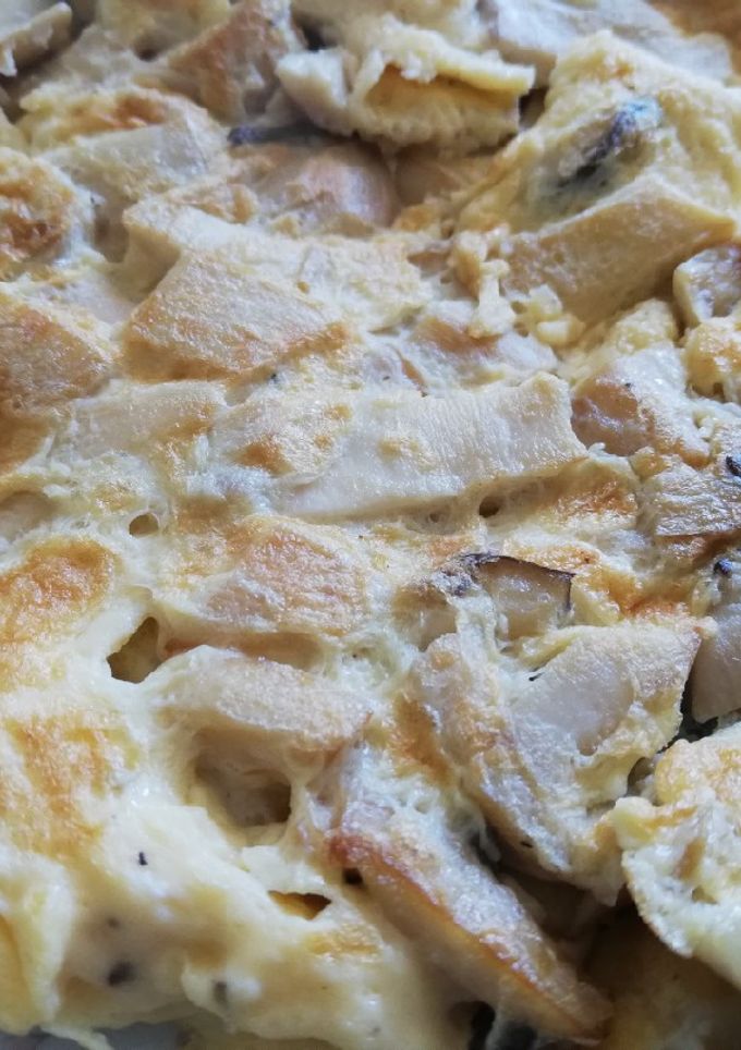 Una foto de Tortilla con Setas de cardo