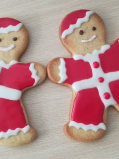 Una foto de Galletas de Navidad decoradas