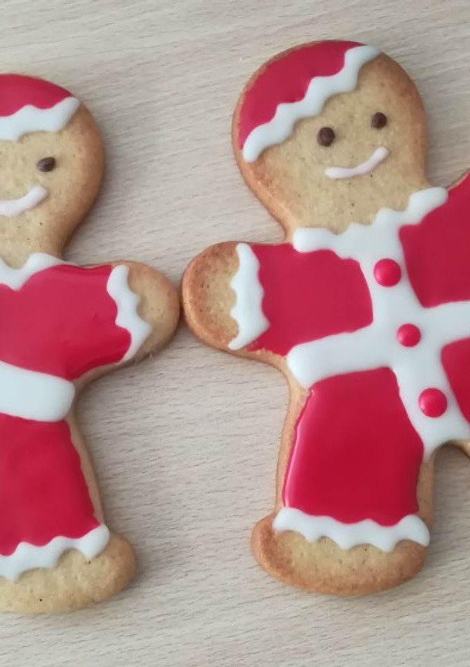 Una foto de Galletas de Navidad decoradas