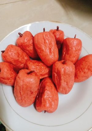 Hình của món Bánh bao nhân táo đỏ.