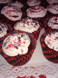 Una foto de Cupcakes de Red Velvet