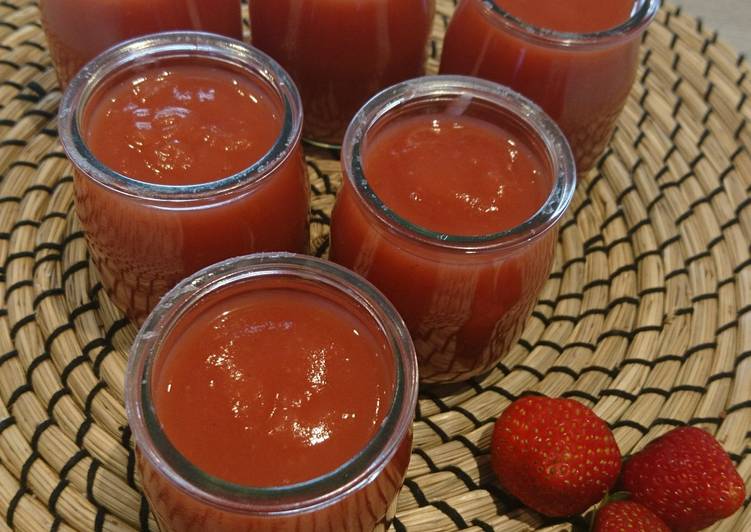 Compote pomme fraise - Faye Douffet