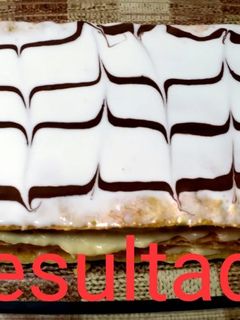 Una foto de Milhojas de crema