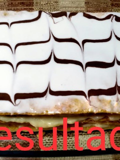 Una foto de Milhojas de crema