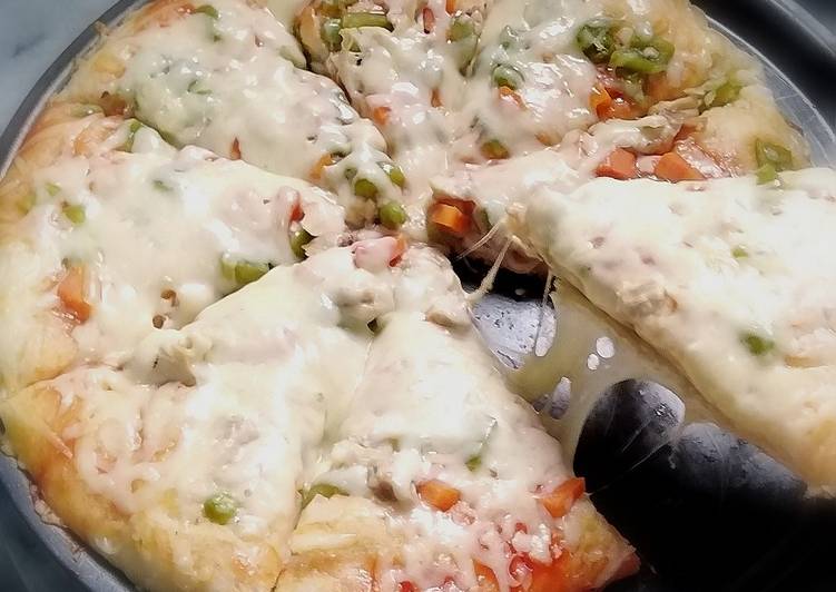 How to Prepare Perfect Chicken Cheese Pizza