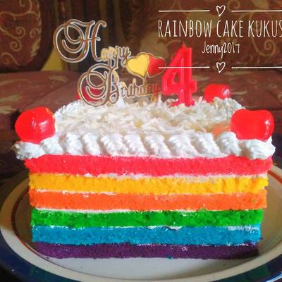 Resep Birthday Cake Base Rainbow Kukus Ny Liem Oleh Jenny Cookpad