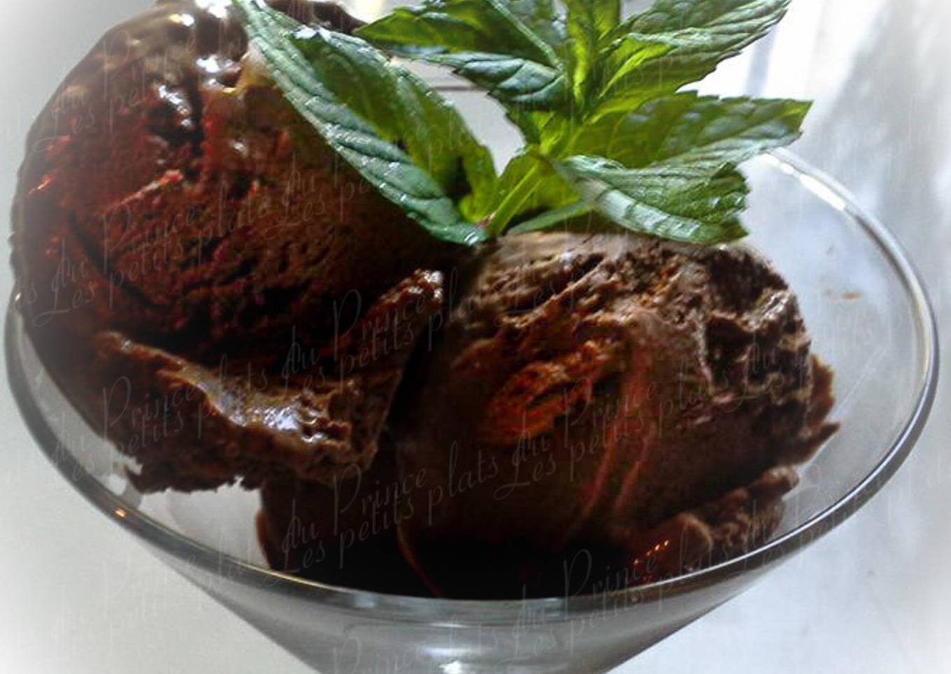 Glace chocolat et menthe façon After Eight