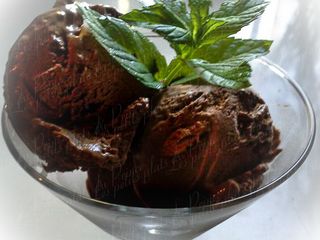 Glace chocolat et menthe façon After Eight