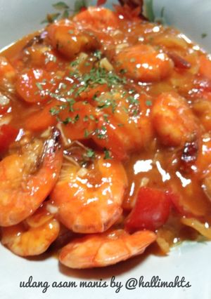 Foto resep Udang asam manis tabur parsley #reseppertamaku