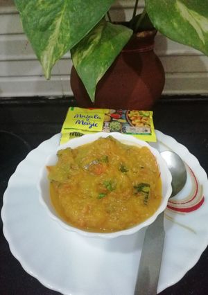 A picture of Pumpkin Masala with maggi masala e magic.