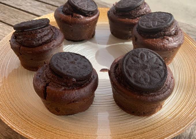 Muffins chocolat oreo