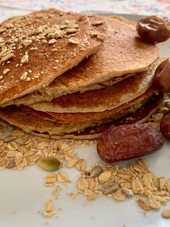 Una foto de Tortitas americanas para un desayuno saludable