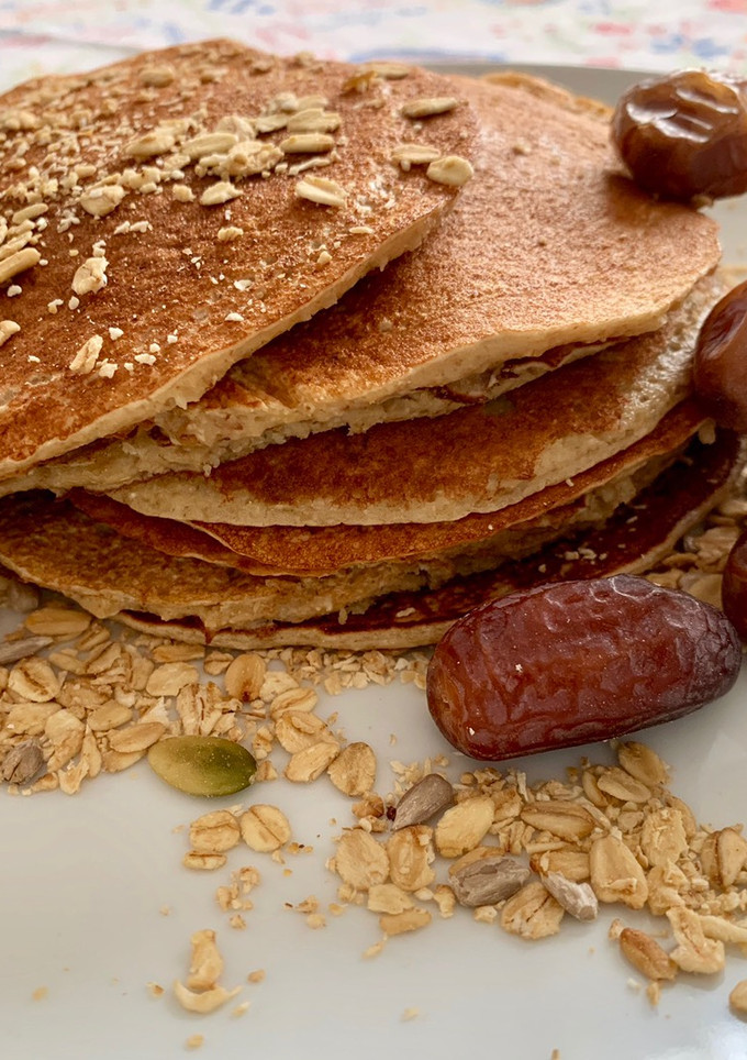 Una foto de Tortitas americanas para un desayuno saludable