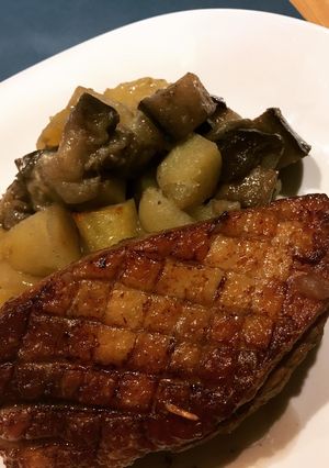 Une photo de Magret de canard au four