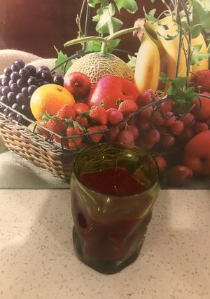 Una foto de Exprimido de frutas y verduras