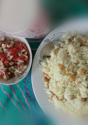 عکسی از دستور نخود پلو