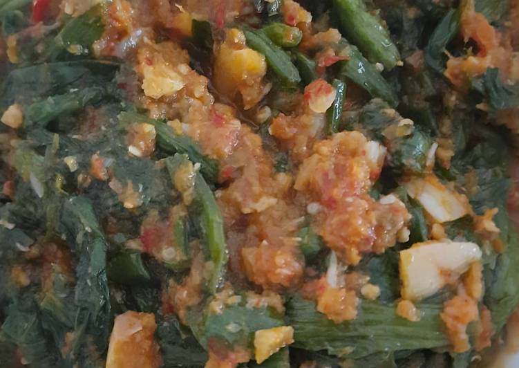 Resep Genjer ebi pedes Anti Gagal