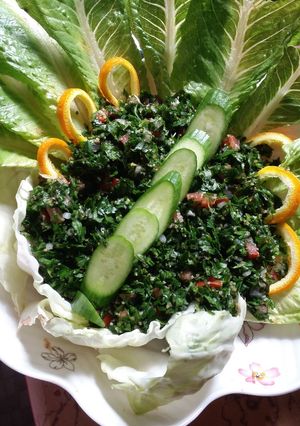 صورة لوصفة تبولة😋👌