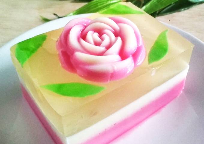 Resep Soft Puding Kaca Mawar 🌹 Resep Soft Puding Kaca Mawar 🌹