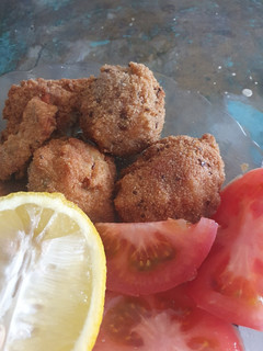 Una foto de Croquetas de arroz y zanahorias