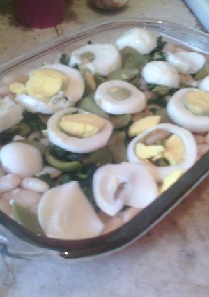 Una foto de Ensalada de porotos alubia