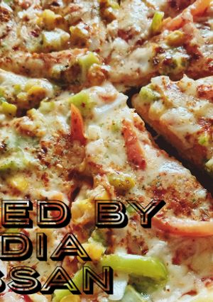 A picture of Pizza 🍕(without oven).