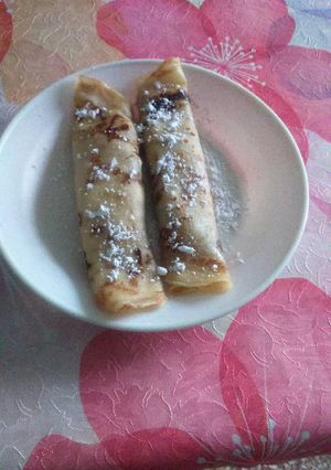 Túrós és almás palacsinta recept fotója