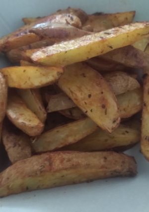 Una foto de Patatas Deluxe en el horno