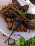 Peanut-Stuffed Eggplant