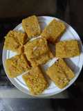 Besan Chikki (Gram Flour Fudge)