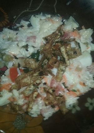 Una foto de Chinchulines provenzal (light) con ensalada de arroz primavera