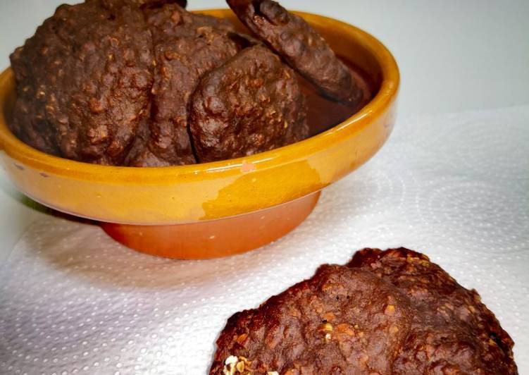 Galletas de avena, plátano y cacao