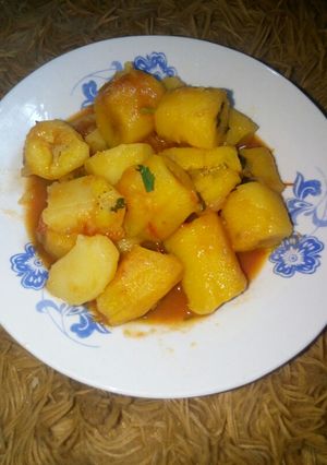 A picture of Boiled matoke#authormarthon.