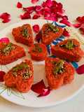 Heart shape Beetroot Dhokla