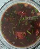 Frijoles puercos o con embutidos