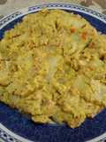 🇪🇸Tortilla guisada "española" de "carne" vegana 🍳