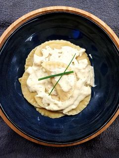 Une photo de RAVIOLIS THON & MOUTARDE AU MIEL ET À L’AIL 🍯