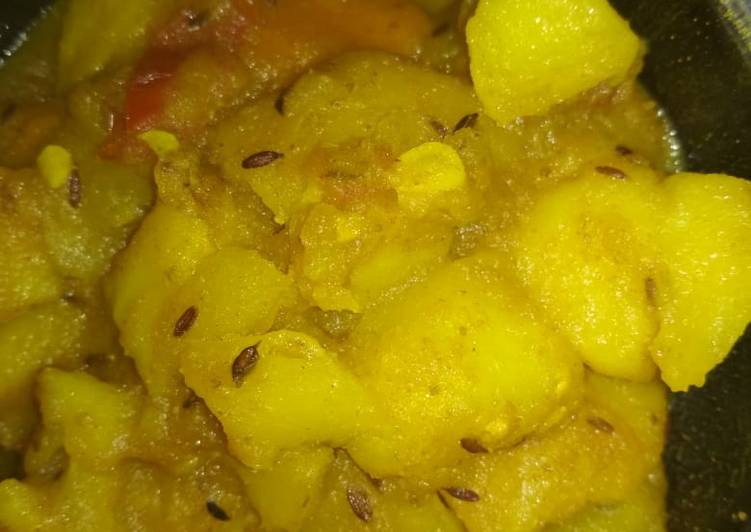 Recipe of Any-night-of-the-week Potato papaya carrot sukto