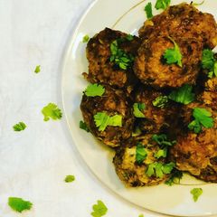 Cilantro meatballs A picture of Cilantro meatballs.