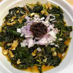 A picture of Steamed Alugbati / Spinach.