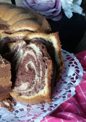 Φωτογραφία της συνταγής Κέικ δίχρωμο αφράτο... μυρωδάτο!!
