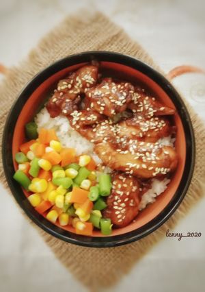Foto resep Rice bowl chicken teriyaki