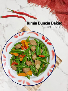 Foto resep 370. Tumis Buncis Bakso