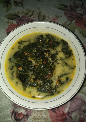 Foto resep Sayur Daun Singkong mix Udang Rebon