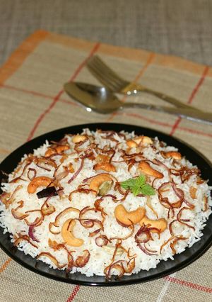 A picture of Ghee Rice.