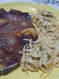 Fideos libres de gluten con brócoli