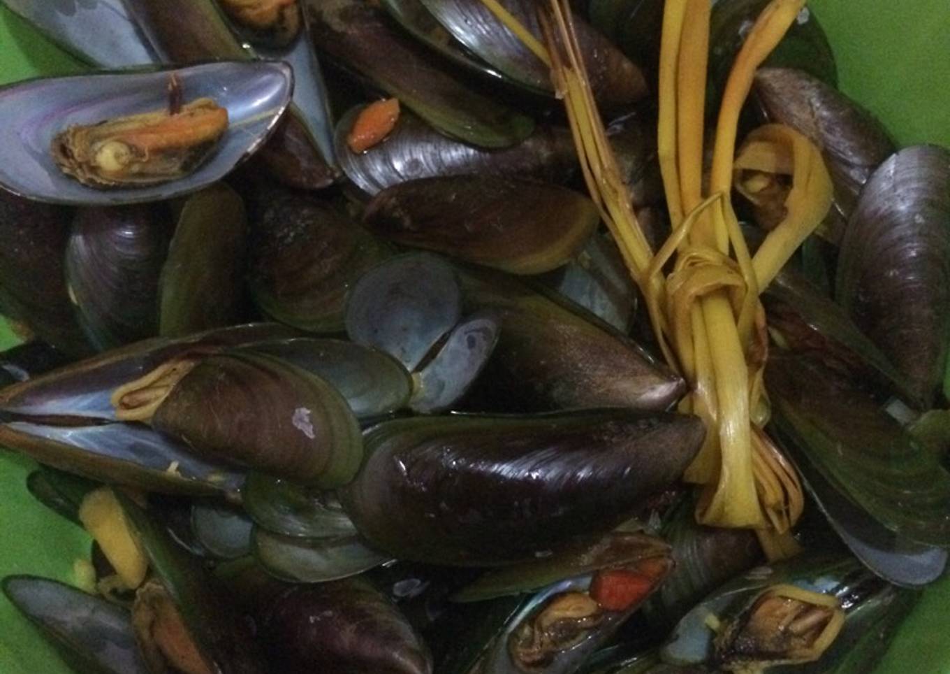 Kerang hijau rebus enak