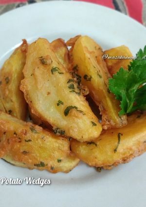 Foto resep Fried Potato Wedges