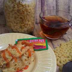 รูปของ Macaroni schootel cheese and beef (kukus)